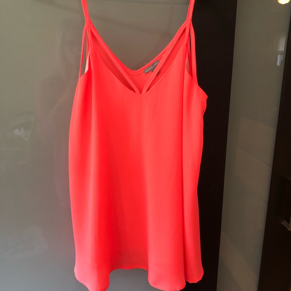Strappy chiffon tank